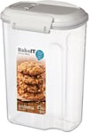 Sistema Klip It Mini Bakery Storage Container, Clear/white, 985 Ml