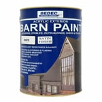 BEDEC BARN PAINT SATIN WHITE 5L