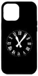 iPhone 14 Pro Max Clock Ticking Hour Vintage in White Color Case