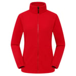 (M-Women Red)Huomaa, että nimikkeemme alkavat värillä ja koolla. Jos tarvitset eri väriä tai kokoa, ilmoita haluamasi väri tai koko. Polar Fleece -takki Miesten Naiset Patikointi Retkeily Hiihto Softshell-takki Syksy Talvi Ulkoilu Lämmin takki Nyppyyntymi