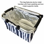 COOLER PICNIC BAGS Insulated Basket Collapsible Camping Beach Cool Box G6795 UK