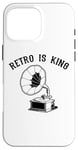 Coque pour iPhone 16 Pro Max Retro is King Phonograph Gramophone Turntable