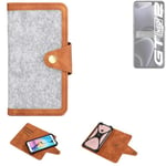 Felt Case for Realme Gt Neo 2 Cover light grey