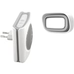 Extel - Carillon Flash diBi Plug sur prise sans fil portée 200 mètres 6 sonneries flash lumineux 081742 -