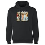 Friends Retro Character Shot Hoodie - Black - XXL - Black