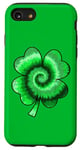 iPhone SE (2020) / 7 / 8 Lucky Tie-Dye Four Leaf St Saint Patrick's Day Clover Case