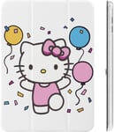 Hello Kitty Étui Pour Ipad 2020 Matériau Tpu Antichoc Réglage Automatique De L'angle De Veille/Réveil Mignon Housse De Protection Transparente 10.2in