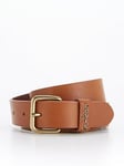 Levi's Calypso Real Leather Belt - Tan, Brown, Size 75, Women