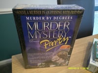 MURDER BY DEGREES MURDER MYSTERY PARTY GAME NEW SEALED FREE UK POST