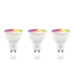 Deltaco Smart Home LED-lamppu GU10 WiFi 5W RGB 3-pakkaus