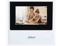 Dahua Monitor: 4.3" Tft Touch Screen, 480X272 Resolution, Ip Surveillance, Integrated Alarm System, Vth2611l-Wp