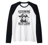 Assuming I'm Just An Old Lady Was Your First Mistake Witch Raglan Baseball Tee