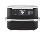 NINJA Foodi FlexDrawer Air Fryer, Dual Zone Avec Séparateur Amovible, Grand Tiroir de 10.4 L, 7-en-1, Double Zone, Sans Huile, Pièces Antiadhésives Compatibles Au Lave-Vaisselle, Noir AF500EU