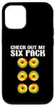 Coque pour iPhone 12/12 Pro Check Out My Six Pack Funny Donut Lovers Workout Gym