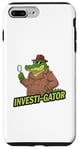 iPhone 7 Plus/8 Plus Kids Funny Investi-Gator Detective Pun Alligator Reptile Case