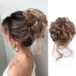 Women Messy Bun Curly Scrunchie Hair Elastic Band Chignon Hair Donut Hair Pieces