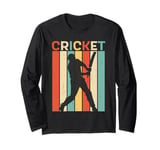 Retro Cricket Game For Cricket Lovers & Cricket Player Long Sleeve T-Shirt