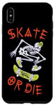 Coque pour iPhone XS Max Skate or Die – Patineur squelette style Halloween