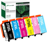 378Xl Multipack Cartouche D'Encre Pour 378 Xl Pour Expression Photo Xp-8000 Xp-8005 Xp-8505 Xp-8500 Xp-8600 Xp-8605 Xp-8700 Xp-15000 Xp8000 Xp8005 Xp8505 Xp8500 (Paquet De 6)[X480]