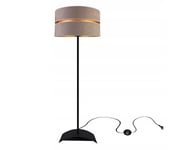 FKL DESIGN Home Deco Lampe de plafond, lampe suspendue, lampe suspendue, boule, noir, gris, blanc, TAD40P-GRGR