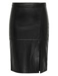 Onlnewoline Faux Leather Skirt Cc Otw Black ONLY