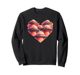 Funny UFO Alien Heart Valentine UFO Womens Boys Mens Kids Sweatshirt