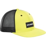 Salomon Trucker Unisex Flat Cap, Bold Style Versatile, Trail Running Hiking Recycled Content, and Breathable Comfort, Yellow, L/XL