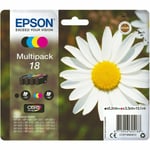 Genuine Orignal Epson 18 Daisy Multipack Ink Print Cartridges T1806 C13T18064012