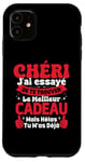 Coque pour iPhone 11 Chéri J'ai Essayé De Te Trouver Cadeau Saint Valentin Amour