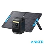 Anker C3000X Portable Power Station 288Wh & 100W Anker Solix Foldable Solar Pane