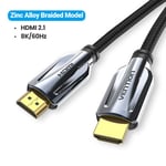 Vention Câble HDMI 2.1 pour TV Box HUB USB C PS5 Câble HDMI 8K/60Hz Câble répartiteur HDMI Ultra Haut Débit eARC HDR10 Câble HDMI2.1, Noir AAL- 1m