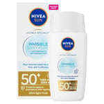 Nivea Sun Face Invisible Daily Fluid Spf 50+ Crème 40 ml