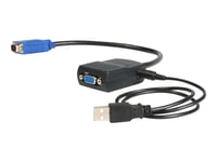 Startech.Com 2 Port Vga Video Splitter - Usb Powered - 2048X1536 - Vga Video Monitor Splitter Dual Port (St122le) - Videosplitter - 2 X Vga - Stasjonær