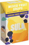 Sugar-Free Mixed Fruit Drops 42g - Sweet Snack Pack of 14, Low Calorie