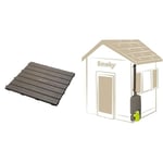 Smoby - Set De 6 Dalles - Accessoire de Maison Smoby - Créer Un Plancher - Clipsage Rapide - Effet Texturé Bois - 810907 & Récupérateur d'eau Plus - Accessoire de Maison Smoby - Gris - 810909