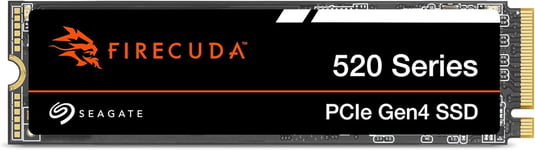 FireCuda 520, 1 To, SSD interne, M,2 PCIe 4e génération 4 NVMe 1,4, avec des vitesses de transfert jusqu'à 5 000/4 850 Mo/s, pour PC, 3 ans Rescue Services (ZP1000GV3A012)