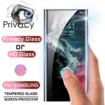 Sekretess eller HD härdat glas för Samsung Galaxy S22 Ultra Anti Spy skärmskydd