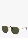 Ray-Ban RB3548 Hexagonal Flat Lens Sunglasses