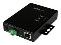 StarTech.com Serveur de périphériques à 2 ports série RS232 vers IP Ethernet - Métallique et montable (NETRS2322P) - Serveur de périphérique - 2 ports - 100Mb LAN, RS-232 - CA 120/230 V / CC 9 -...