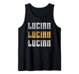 Lucian Name Vintage Retro Birthday Tank Top