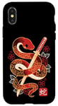 Coque pour iPhone X/XS Year of the snake chinese zodiac mignon kawaii snake 2025