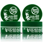 2 x RedOne Olive Aqua Hair Wax Full Force P&B Series | Maximum Control - 150ml