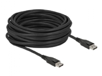 Delock - DisplayPort-kabel - DisplayPort (hane) till DisplayPort (hane) - DisplayPort 1.4 - 10 m - aktiv, 8K60 Hz (7680 x 4320) stöd, 5K120 Hz (5120 x 2880) stöd, 4K240 Hz (3840 x 2160) stöd - svart