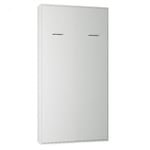 Armoire lit escamotable SMART-V2 blanc mat couchage 90 x 200 cm.