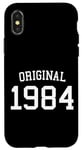 Coque pour iPhone X/XS Original 1984, 40 ans hommes femmes 40e anniversaire