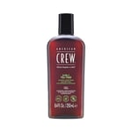 American Crew 3-En-1 Arbre à Thé, Shampooing, Après Shampooing & Gel Douche pour Cheveux et Corps (250ml), Revitalisant et hydratant.