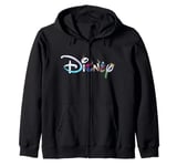 Disney Logo Elsa Anna Olaf Kristoff Sven Frozen Characters Zip Hoodie