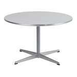 Fritz Hansen - A222 Cirkulär Soffbord, Ø75 cm, Laminat, White - Soffbord - Arne Jacobsen,Piet Hein - Vit - Metall/Trä