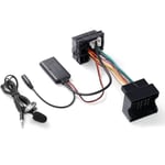 Bluetooth Aux Audio Adapter Musikkabelmodul med mikrofon kompatibel med Peugeot 207 307 407 607 807 408 508 Citroen C1 C2 C3 C4 C5 C6 C8 DS3