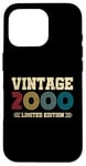 Coque pour iPhone 16 Pro 25 Year Old Gifts Vintage 2000 Édition limitée 25e anniversaire